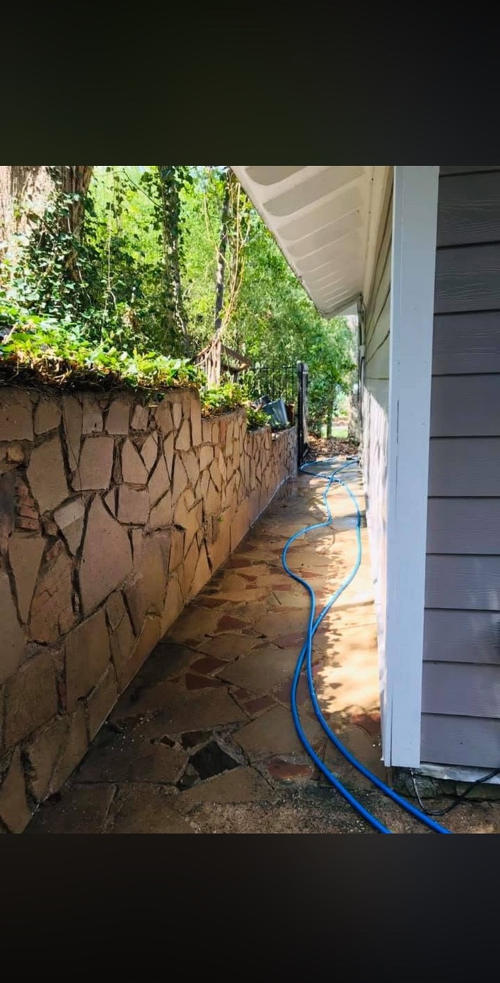 After stone walkway cleaning in Dallas Texas